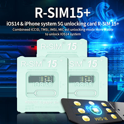 R-SIM 15+ Dual CPU Aegis Cloud Upgraded Version IOS14 System Universal 5G Unlocking Card